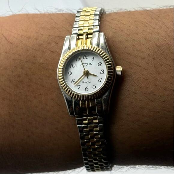 Silver & Gold Acqua Watch - Picture 1 of 3
